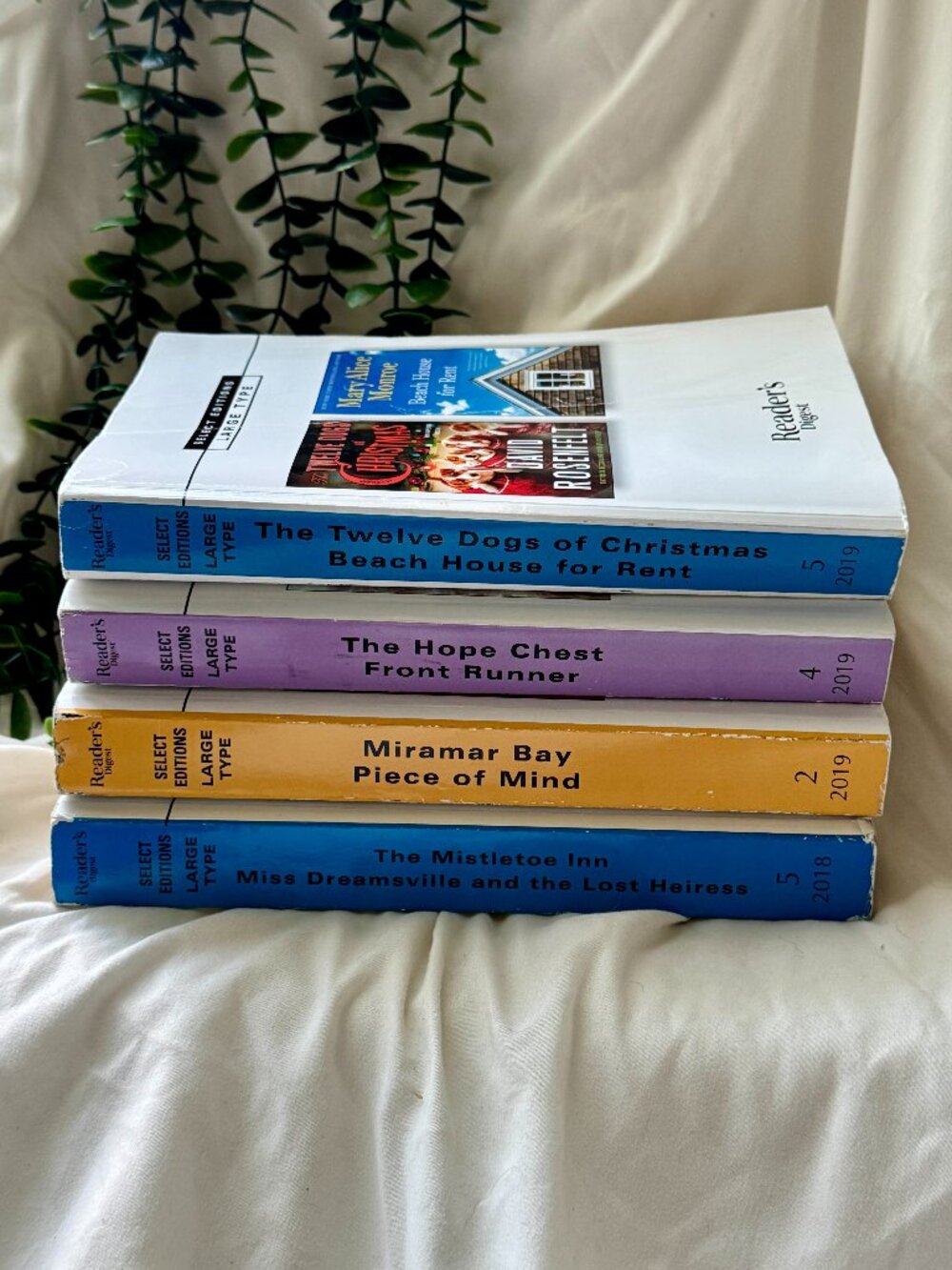 Lot of 4 Reader’s Digest Select Editions (Large Type) | 8 Condensed Novels
